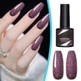 thumbnail image 2 of Glitter Nail Polish Purple Sparkle Nail Varnish 8.5ml, Shimmery Nail Polish with Easy Brush for Nail Art, Party, Dating, Everyday Wear, Long Lasting Formula, 2 of 6