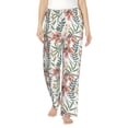 thumbnail image 2 of Goofa Lilies Flowers Printed Soft Pajama Pants for Women, Wide Leg Comfy Casual Lounge Yoga Pants-XX-Large, 2 of 9
