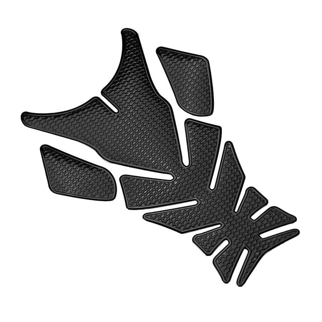 Unique Bargains Universal 3D Motorcycle Gas Tank Decal 7.76''x5.63'' Fuel Oil Gas Tank Pad Protector Sticker Black