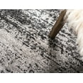 thumbnail image 3 of Unique Loom Del Mar Collection Area Rug - Lucille (5' 1" x 8' Rectangle Dark Gray/Ivory), 3 of 10