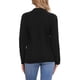 thumbnail image 3 of Suéteres de cárdigan INSPIRE CHIC para mujer, de frente abierto, con botones, de manga larga, casual de otoño, suéter de punto trenzado con bolsillos, S, negro, 3 of 6