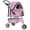 Pink, variant on Bestpet Pet Stroller for Medium and Small Dogs, Foldable, 3 Wheels, Waterproof, Blue