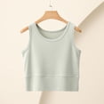 thumbnail image 3 of Ohufall Women's Plus Size Tank Tops Lightweight Sleeveless Cropped Undershirts Soft Relaxed Fit Crewneck Tanks, 3 of 9