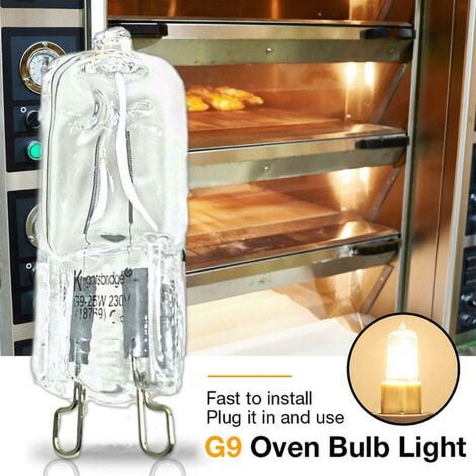 High Temperature Resistant G9 Halogen Oven Light Bulb 40W for Microwaves and Ovens