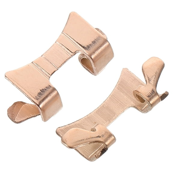 Hemoton Stainless Steel Curved Watch Band Links with Link End Connectors, Wristwatch Repair Accessories