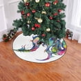 thumbnail image 2 of FMSHPON Watercolor Dragon Xmas Christmas Tree Skirt Stand Mat for Holiday Party Decoration Indoor Outdoor 48 inches, 2 of 3