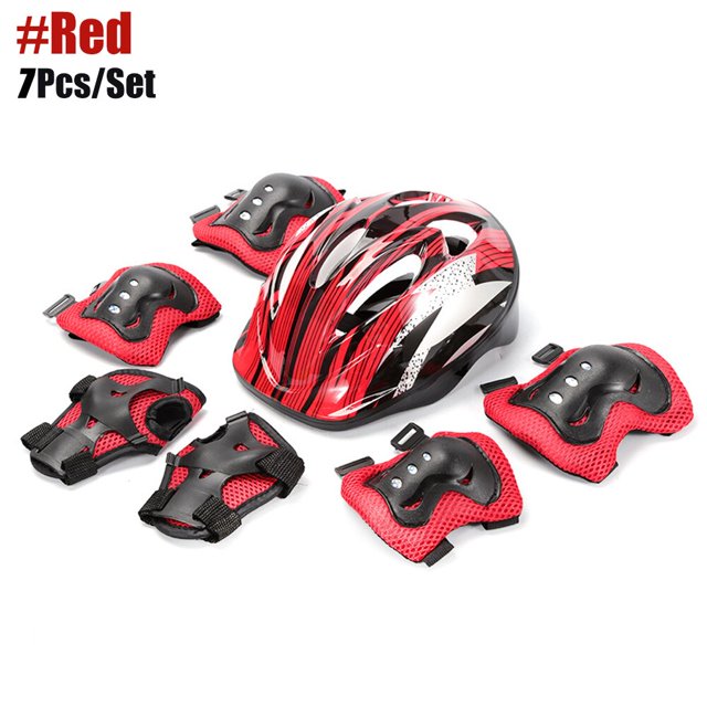 Casco ajustable para niños y niñas, rodilleras deportivas de conjunto de equipo de protección, coderas y muñequeras, casco de ciclismo para Scooter de Patinaje Fivean Cascos de ciclismo