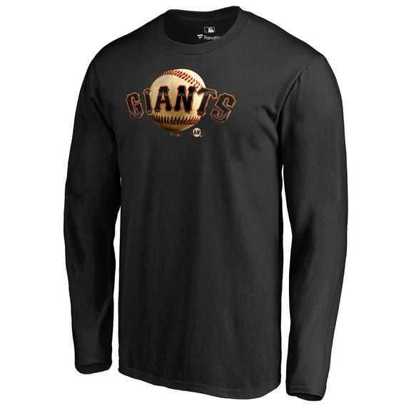 Men's Black San Francisco Giants Midnight Mascot Long Sleeve T-Shirt