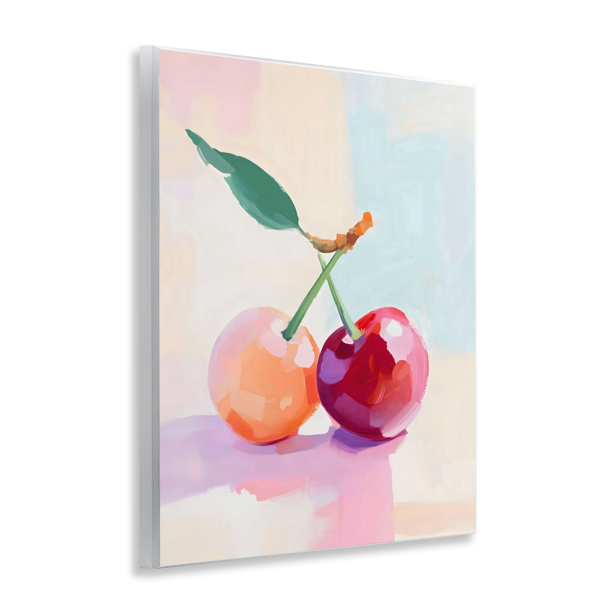 Stupell Industries Pastel Cherries Pair Wall Plaque Art, design by The Prints Vibe