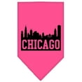 thumbnail image 1 of Chicago Skyline Screen Print Bandana Bright Pink Large, 1 of 1