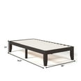thumbnail image 2 of Costway Twin Size 14'' Wooden Bed Frame Mattress Platform Wood Slats Support Espresso, 2 of 10