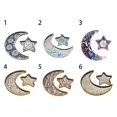 thumbnail image 2 of Bandeja de madera para Ramadán, luna, estrella, vajilla de madera para el hogar, caja de regalo para Eid Mubarak, castillo de cinta azul, 2 of 5
