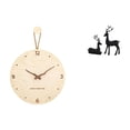 thumbnail image 1 of Reloj de pared,Reloj de pared decorativo para sala de estar,silencioso,Estatua de reno,Estatua de reno negro,decoración del hogar,arte y artesanía,Figura de ciervo de resina, 1 of 8
