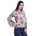 thumbnail image 2 of Moomaya Womens Collar Kurta Kurti Lace Detail Printed Full Sleeve Top Tunic, 2 of 6