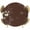 Brown, variant on Elastic Fitted Round Tablecloth, Brown Waterproof Stretch Table Cover for 45"-54" Tables, Spring Flora Washable Outdoor Tablecloths for Patio, Picnic, Camping