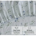 thumbnail image 3 of RUVANTI 100% Organic Cotton Sheets - Queen Sheet Set - 4 Piece Percale Weave Bedding, Crisp, Cooling & Breathable, Soft & Durable, 16" Deep Pocket, Hotel Quality Sábanas - Butter Flight, 3 of 7