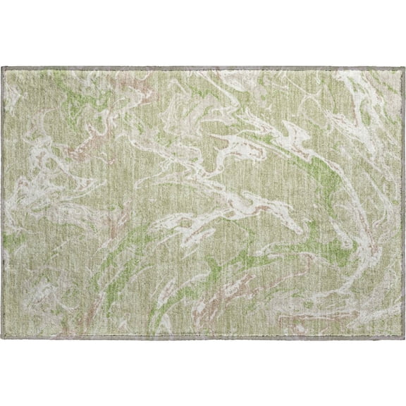Dalyn Rugs Premium Machine Washable Mayfield AMF1035 Aloe 1'8" x 2'6" Rug