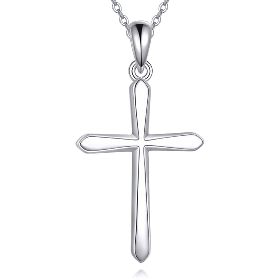 Cross Necklace for Women 925 Sterling Silver Cross Pendant Necklace Cross Jewelry for Women