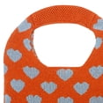 thumbnail image 4 of Bolso de mano Hobo para mujer, de poliéster, con gran capacidad, accesorios y corazón hueco. Naranja, 4 of 4