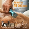thumbnail image 3 of Oneisall DTJ-001 Dog Clippers for Grooming, High Power 7000RPM Low Noise Dog Grooming Clippers with Stainless Steel Blade & 6 Guide Guards, Rechargeable Dog Grooming Kit for Heavy Coats, Grey Blue, 3 of 8