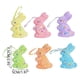thumbnail image 2 of Decoraciones de Pascua, adornos de Pascua, regalos de Pascua. 6 piezas de conejos de espuma de colores para colgar. Decoración primaveral brillante para árboles, ventanas y fondos de fiesta. Conejo de, 2 of 6