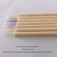 thumbnail image 3 of Micro Hisopos Para Extensiones De Pestañas, Aplicadores De Microcepillos Con De Bambú, Herramientas Removedoras De Pestañas, 100 Unidades Para Cosméticos, 3 of 7