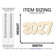 thumbnail image 2 of Unfinished Wood 2027 Balloons Shape | DIY Craft Cutout 30" / 1/4", 2 of 3