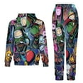 thumbnail image 2 of Adventure Time Unisex Adult Sweatsuits Hoodie & Sweatpants Long Sleeve Hooded Sweatshirt Matching Joggers Tracksuit Sets XS, 2 of 9