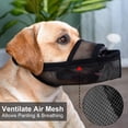 thumbnail image 5 of Dog Air Mesh Breathable and Drinkable Pet Muzzle for Anti Biting Anti Barking LickingBlack, 5 of 7