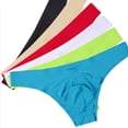 thumbnail image 2 of Sexy Underwear ice silk Seamless Bikini briefs Men's Low waist sexy slim underpantspangjing, 2 of 3