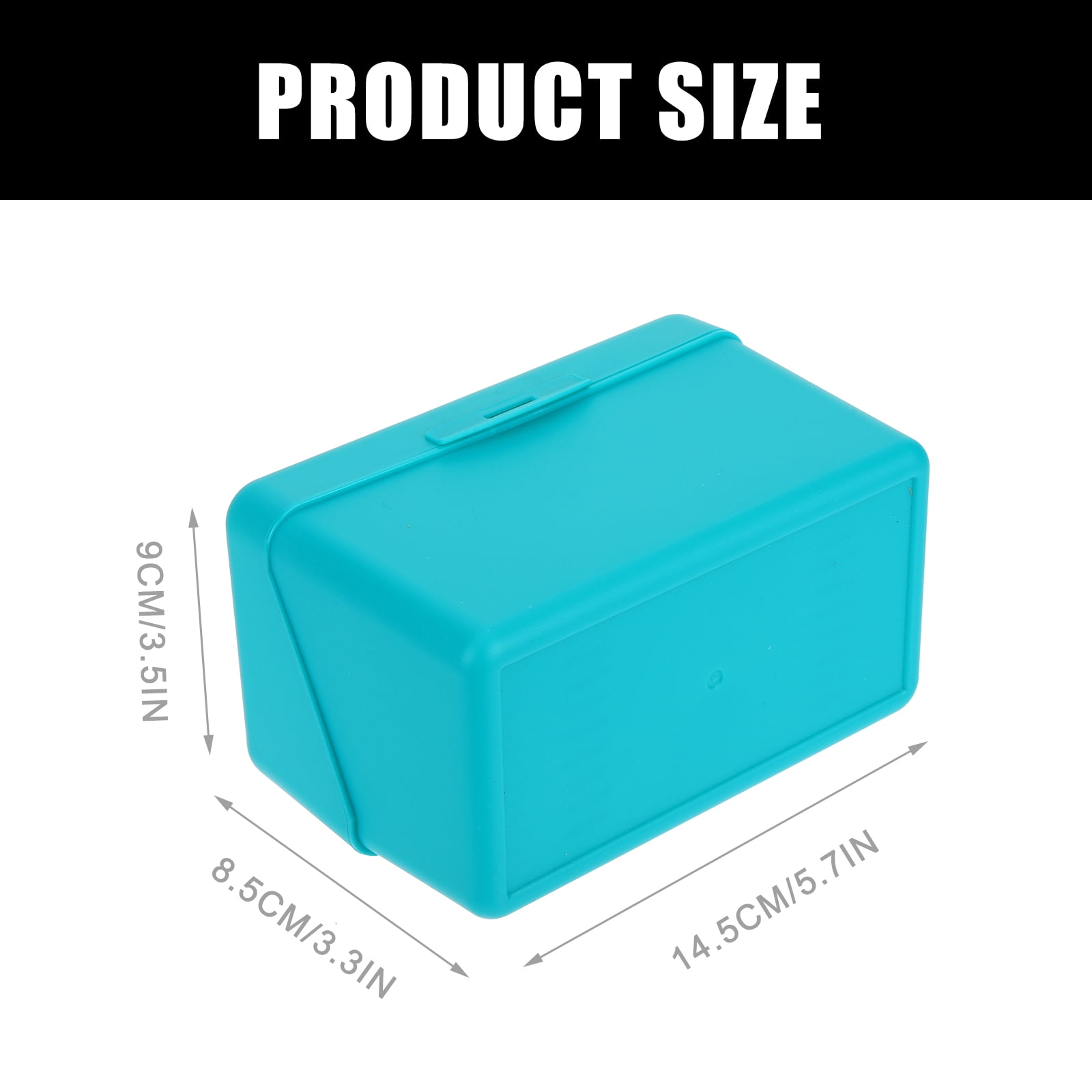 WRISTBIQUE  Card Storage Box 8pcs Flash Card Case for Home Business Use 5.7×3.5×6.7in