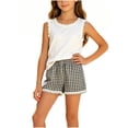 thumbnail image 2 of LvhaoGJOB Little Kids Girls Tank Top and Shorts Outfit Set - Elastic Waist, 2 of 6