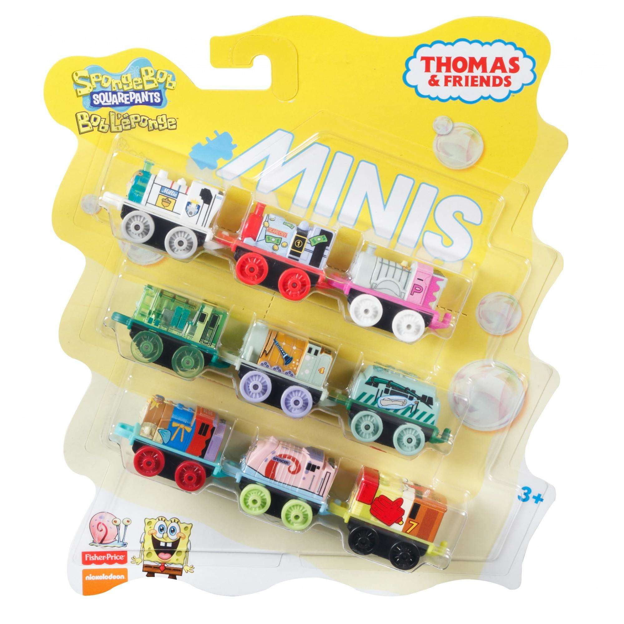 thomas minis spongebob 9 pack