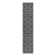 thumbnail image 3 of Unique Loom Eco Trellis Collection Area Rug - Mondo (2' 7" x 12' Runner Charcoal Gray/Ivory), 3 of 7