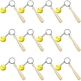 thumbnail image 1 of LLavero de sóftbol Mini bate de madera llavero de sóftbol llaveros de sóftbol para niñas equipo de sóftbol deportes fiesta favores 12 piezas Namotu CZYD-HQ60, 1 of 7