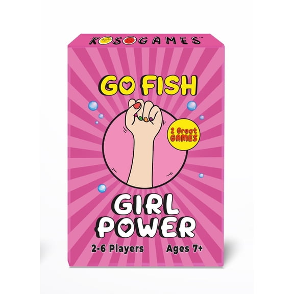 KosoGames Go Fish Girl Power Card Game, 52 Pieces
