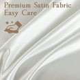 thumbnail image 5 of LIFCOM Satin Sheets Set Queen Size White,4Pcs Luxury Silky Bedding Set with 15 Inches Deep Pocket for Mattress, 5 of 6
