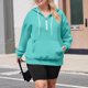 thumbnail image 1 of HongQid Womens Sweatshirts Quarter Half Zip Pullover Oversized Hoodies Fall Fashion Winter Jackets Pullover, 1 of 4