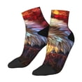 thumbnail image 3 of Salouo Geometric American Bald Eagle Pattern Unisex Middle Tube Socks,Middle-Finger Knee High Socks Over The Calf Tube Stocking Crew Stockings for Women and Men Tube Socks, 3 of 8