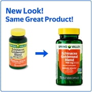 Spring Valley Echinacea Goldenseal Blend Dietary Supplement, 900 mg, 75 Vegetarian Capsules