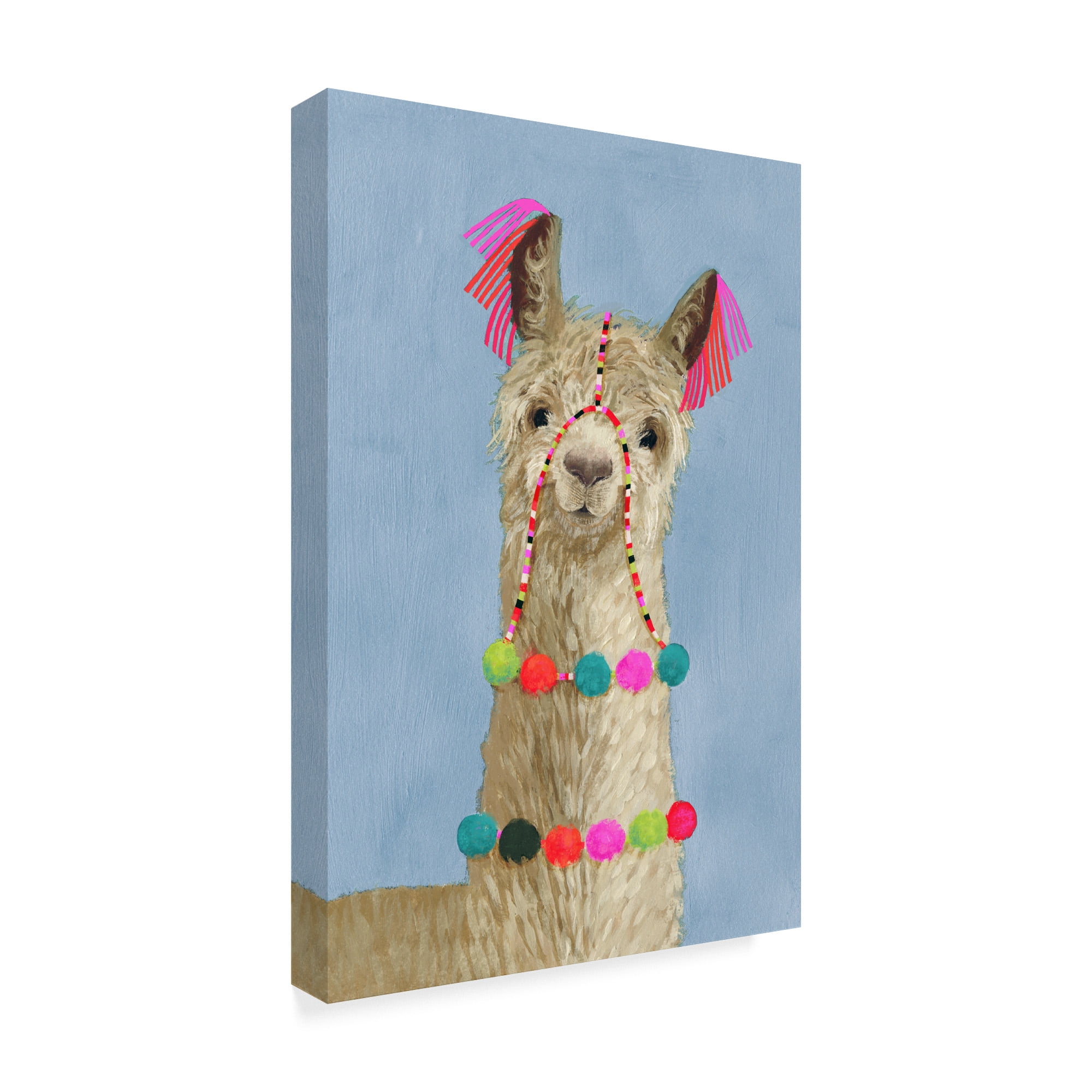 Trademark Fine Art 'Adorned Llama III' Canvas Art by Victoria Borges