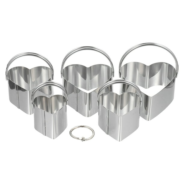1 juego de moldes para galletas de acero inoxidable para hacer galletas caseras.