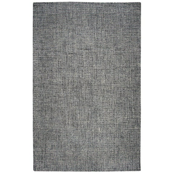 Alora Decor London 8' x 10' Tweed Black/Gray/Rust/Blue Hand-Tufted Area Rug
