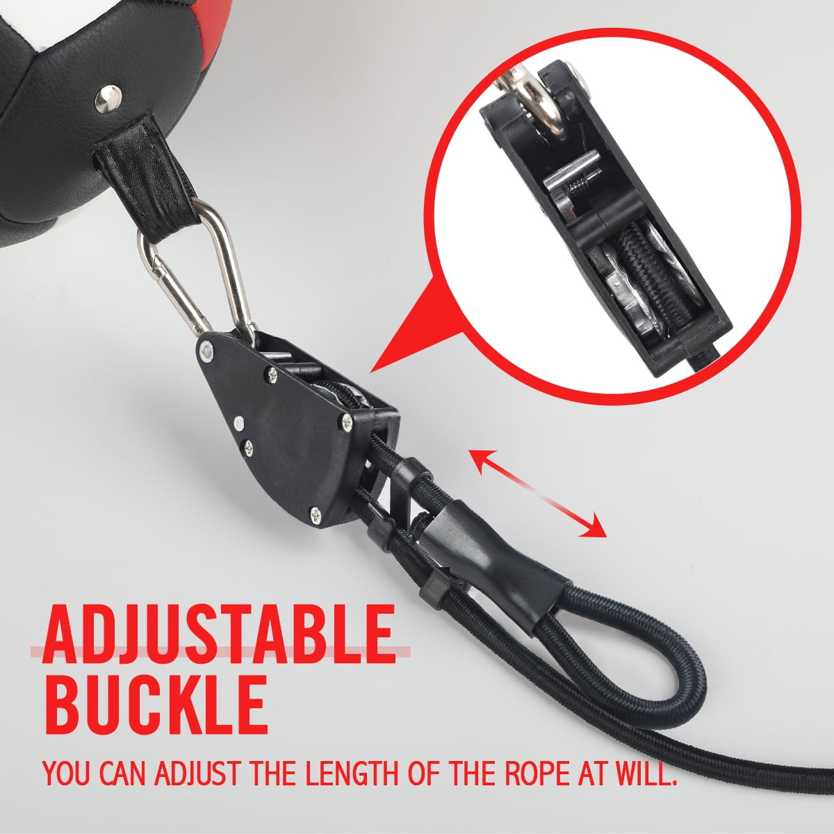 OHMY FIT FLEX Double End Punching Bag Easily Adjust Tension and Height of Cords with Special Flex Adjustable System. Advance Micro Fiber Material Strong Bladder Gym Exercise for Men&Women (Elliptical)