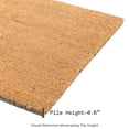 thumbnail image 6 of FH Home Non Slip Doormat - Durable, Thin - Natural Coir & Rubber - Entryway, Front Door, Porch, Patio - Natural Brushed Parquet (24" x 36" Non-Slip), 6 of 8