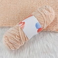 thumbnail image 2 of Plush Chunky Chenille Yarn, Fluffy Velvet Yarn for Crocheting, Soft Thick Bulky Yarn for Knitting and Making Clothes, Scarves, Blankets, Cushions (Beige), 2 of 6