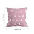 thumbnail image 4 of Aurorax Pink Pillow Covers 18 X 18,Square Decorative Halloween Throw Pillow Covers for Couch Sofa,Pink Ghost Decor for Halloween Home Indoor, 4 of 6