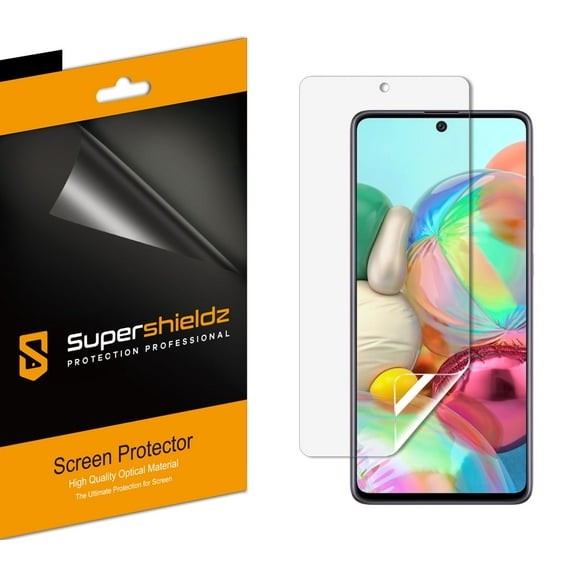 [6-Pack] Supershieldz for Samsung Galaxy A71 (4G Version Only) Screen Protector, Anti-Bubble High Definition (HD) Clear Shield