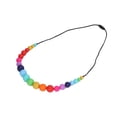 thumbnail image 2 of Baby Chewing Necklace Adjustable Length Silicone Comfortable Wear Colorful Healthy Baby Teether for Home, 2 of 8