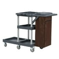 thumbnail image 5 of Yeshouse Commercial Janitorial Cleaning Cart on Wheels, Professional Cleaning Caddy with Lockable Cover, Heavy-Duty Hand-Pushed Collapsible Janitorial Cart for Hotels, Offices, Hospitals, 5 of 7